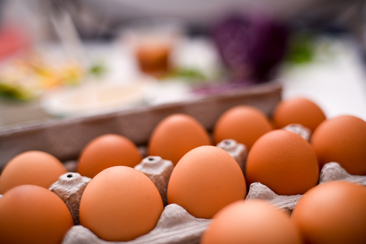 Still life with eggs