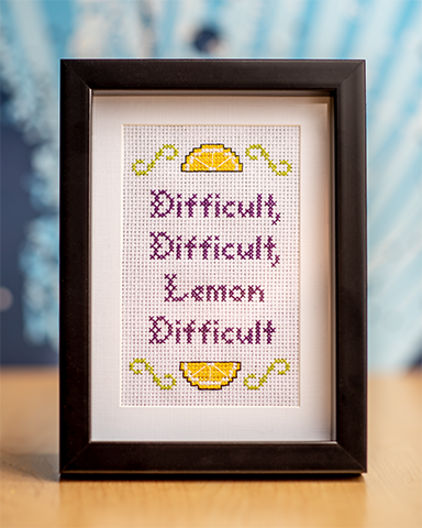 Cross-stitch design: Lemon